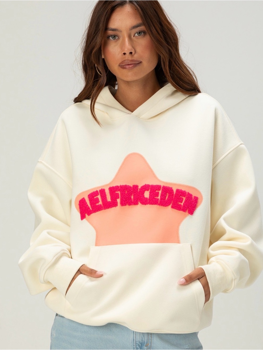 AELFRIC EDEN Embroidered Eden Star Womens Oversized Hoodie